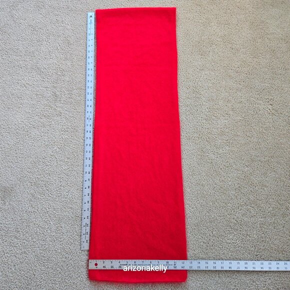 NWOT Banana Republic Wool Cashmere Brushed Scarf Red Sunset - Picture 10 of 16